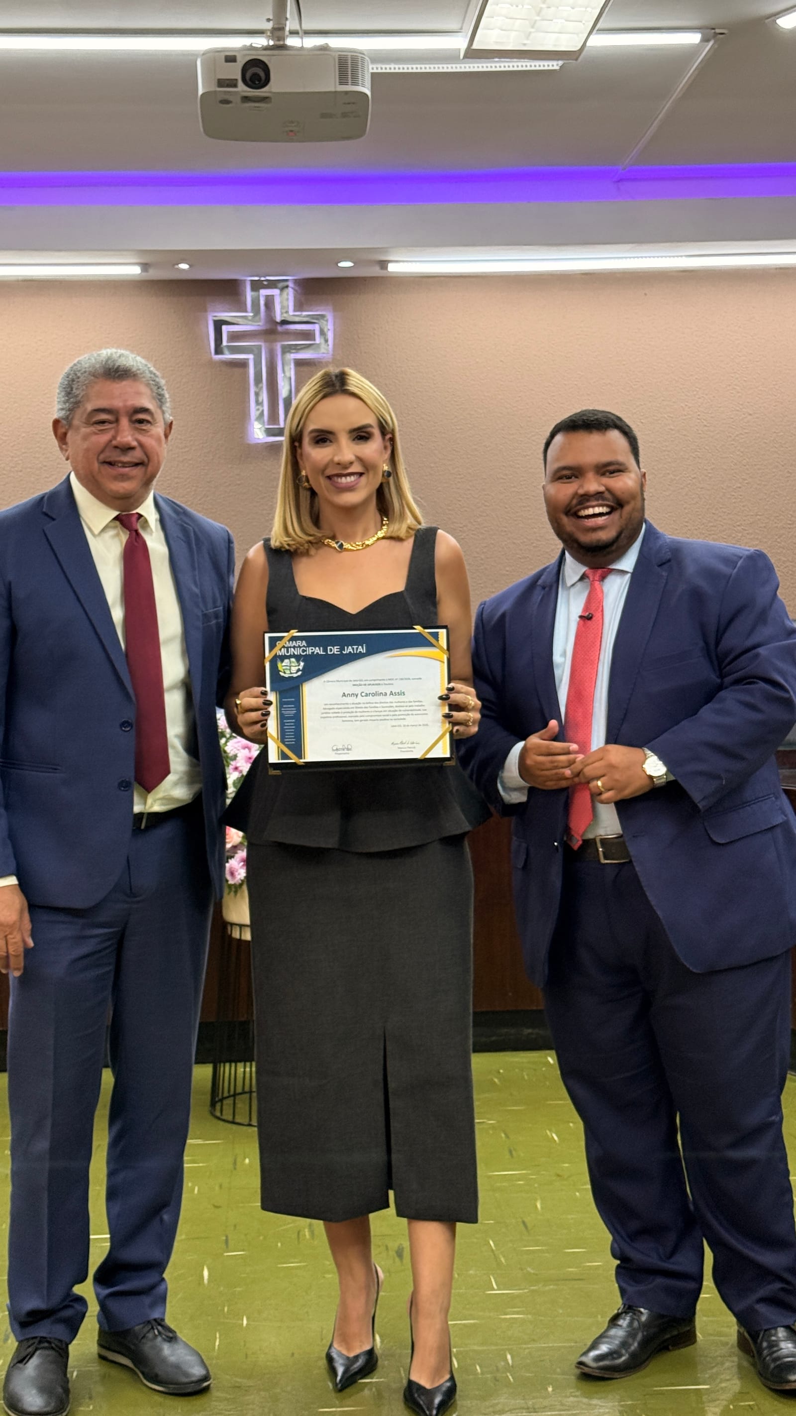 Homenagem Moção de Aplausos na Câmara Municipal de Jataí